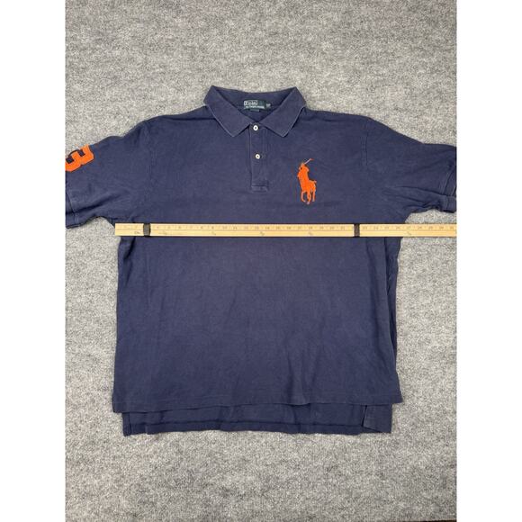 Polo Ralph Lauren Big Pony Polo Shirt Men's Size 2XB Navy Blue Prep Big 3 - Picture 4 of 16